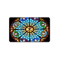 Church Window Stained Glass Church Magnet (name Card) by Pakrebo