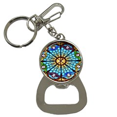 Church Window Stained Glass Church Bottle Opener Key Chains by Pakrebo