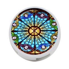 Church Window Stained Glass Church 4-port Usb Hub (two Sides) by Pakrebo