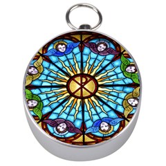 Church Window Stained Glass Church Silver Compasses by Pakrebo