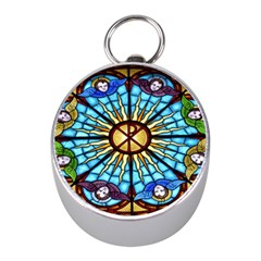 Church Window Stained Glass Church Mini Silver Compasses by Pakrebo