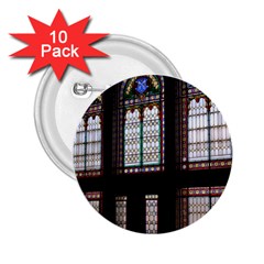 Stained Glass Window Krotoszyn 2 25  Buttons (10 Pack)  by Pakrebo