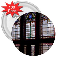 Stained Glass Window Krotoszyn 3  Buttons (100 Pack)  by Pakrebo