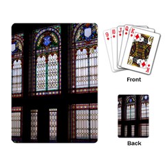 Stained Glass Window Krotoszyn Playing Cards Single Design by Pakrebo