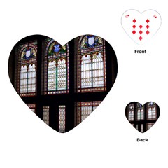 Stained Glass Window Krotoszyn Playing Cards (heart) by Pakrebo