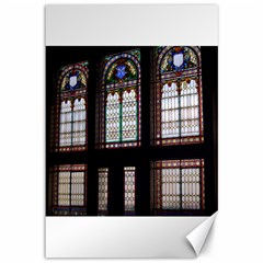 Stained Glass Window Krotoszyn Canvas 12  X 18  by Pakrebo