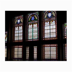 Stained Glass Window Krotoszyn Small Glasses Cloth (2-side) by Pakrebo