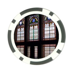 Stained Glass Window Krotoszyn Poker Chip Card Guard by Pakrebo