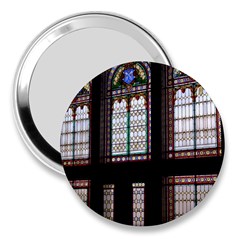 Stained Glass Window Krotoszyn 3  Handbag Mirrors by Pakrebo