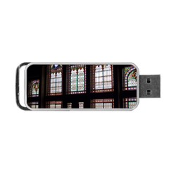 Stained Glass Window Krotoszyn Portable Usb Flash (two Sides) by Pakrebo