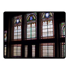 Stained Glass Window Krotoszyn Double Sided Fleece Blanket (small)  by Pakrebo