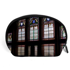 Stained Glass Window Krotoszyn Accessory Pouch (large) by Pakrebo