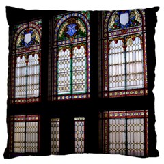 Stained Glass Window Krotoszyn Standard Flano Cushion Case (two Sides) by Pakrebo