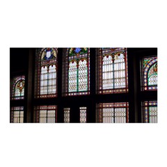 Stained Glass Window Krotoszyn Satin Wrap by Pakrebo