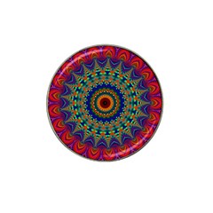 Kaleidoscope Mandala Pattern Hat Clip Ball Marker by Pakrebo