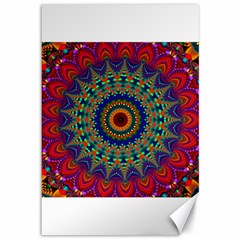 Kaleidoscope Mandala Pattern Canvas 12  X 18  by Pakrebo