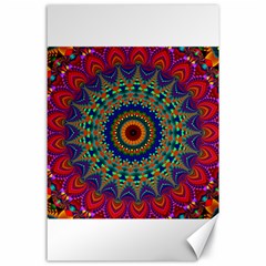 Kaleidoscope Mandala Pattern Canvas 24  X 36  by Pakrebo