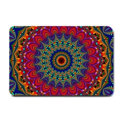 Kaleidoscope Mandala Pattern Small Doormat  by Pakrebo