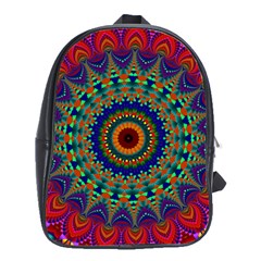 Kaleidoscope Mandala Pattern School Bag (large) by Pakrebo