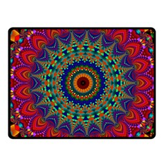 Kaleidoscope Mandala Pattern Fleece Blanket (small) by Pakrebo