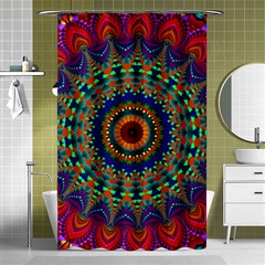 Kaleidoscope Mandala Pattern Shower Curtain 48  X 72  (small)  by Pakrebo