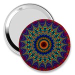 Kaleidoscope Mandala Pattern 3  Handbag Mirrors Front