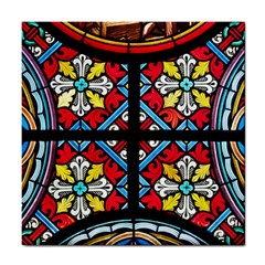 Stained Glass Window Colorful Color Tile Coasters by Pakrebo