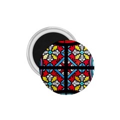 Stained Glass Window Colorful Color 1 75  Magnets by Pakrebo