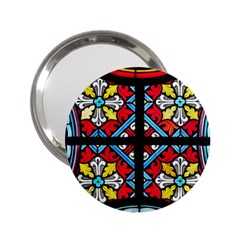 Stained Glass Window Colorful Color 2 25  Handbag Mirrors by Pakrebo