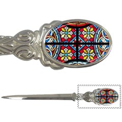 Stained Glass Window Colorful Color Letter Opener by Pakrebo