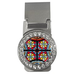 Stained Glass Window Colorful Color Money Clips (cz)  by Pakrebo