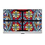 Stained Glass Window Colorful Color Business Card Holder Front