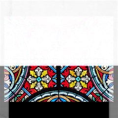 Stained Glass Window Colorful Color Rectangular Jigsaw Puzzl by Pakrebo