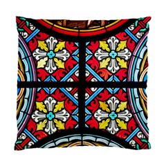 Stained Glass Window Colorful Color Standard Cushion Case (two Sides) by Pakrebo