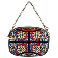 Stained Glass Window Colorful Color Chain Purse (two Sides) by Pakrebo