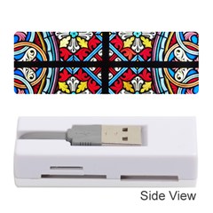 Stained Glass Window Colorful Color Memory Card Reader (stick) by Pakrebo