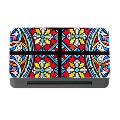 Stained Glass Window Colorful Color Memory Card Reader With Cf by Pakrebo