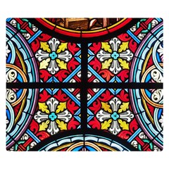 Stained Glass Window Colorful Color Double Sided Flano Blanket (small)  by Pakrebo