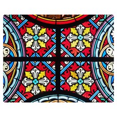 Stained Glass Window Colorful Color Double Sided Flano Blanket (medium)  by Pakrebo