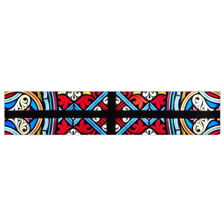 Stained Glass Window Colorful Color Small Flano Scarf