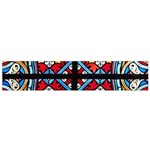 Stained Glass Window Colorful Color Small Flano Scarf Back