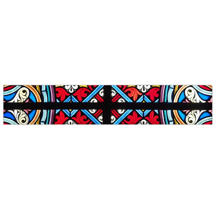 Stained Glass Window Colorful Color Large Flano Scarf 