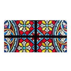 Stained Glass Window Colorful Color Satin Wrap by Pakrebo