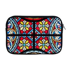 Stained Glass Window Colorful Color Apple Macbook Pro 17  Zipper Case by Pakrebo