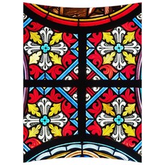 Stained Glass Window Colorful Color Back Support Cushion by Pakrebo