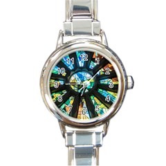 Cathedral Sagrada Família Barcelona Round Italian Charm Watch by Pakrebo