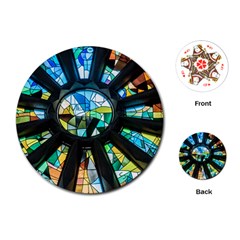 Cathedral Sagrada Família Barcelona Playing Cards (round) by Pakrebo