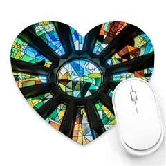 Cathedral Sagrada Família Barcelona Heart Mousepads by Pakrebo