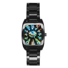 Cathedral Sagrada Família Barcelona Stainless Steel Barrel Watch by Pakrebo