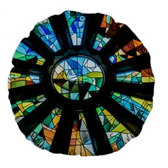 Cathedral Sagrada Família Barcelona Large 18  Premium Flano Round Cushions by Pakrebo